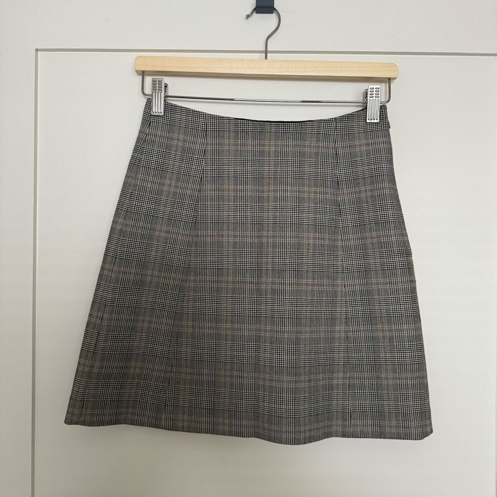 Babaton Plaid Hopper Skirt (Aritzia)